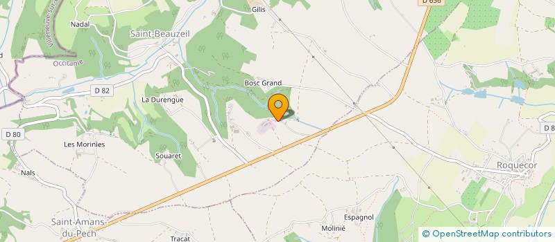 localisation de l'entreprise MADAME CAMILLE POUSSEUR  MONTAIGU-DE-QUERCY