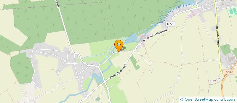 localisation de l'entreprise MADAME CAMILLE PREVOST  BRETEUIL