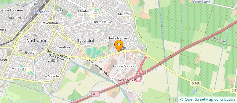 localisation de l'entreprise MADAME CAMILLE PRIVAT  NARBONNE