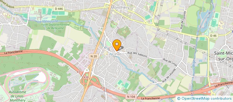 localisation de l'entreprise MADAME CAMILLE PRIVAT  LINAS