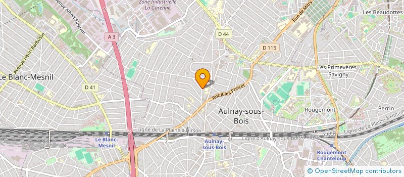 localisation de l'entreprise MADAME CAMILLE PRONGUE  AULNAY-SOUS-BOIS