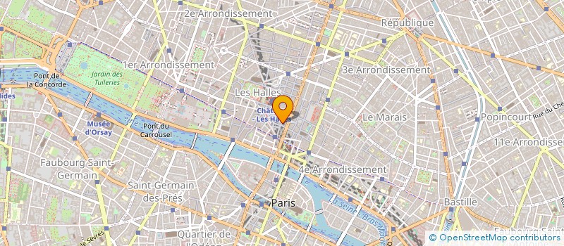 localisation de l'entreprise MADAME CAMILLE PROST à PARIS