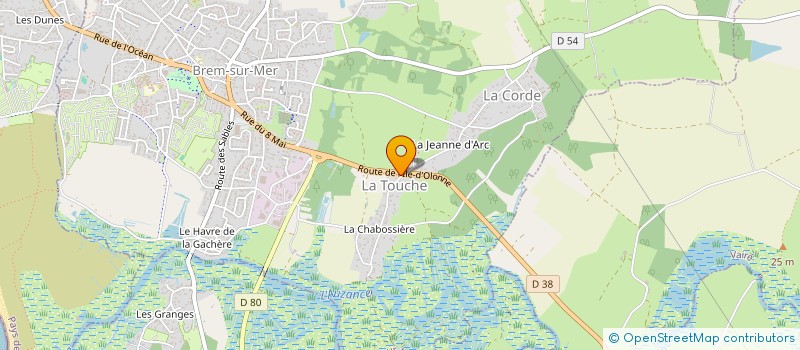 localisation de l'entreprise MADAME CAMILLE REMIGEREAU à BREM-SUR-MER