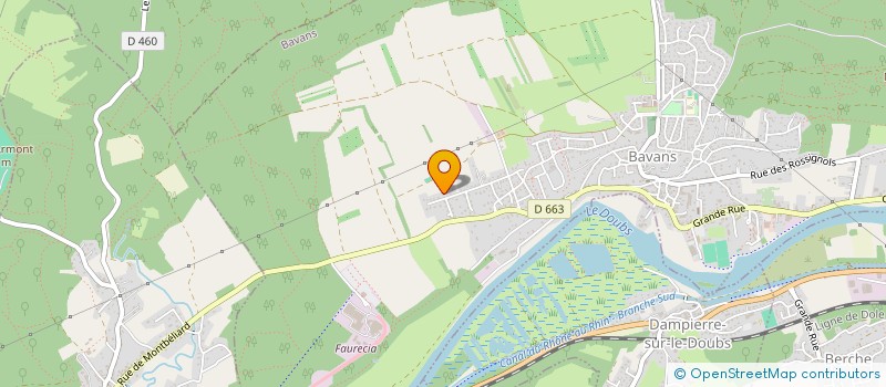 localisation de l'entreprise MADAME CAMILLE REMOND  BAVANS