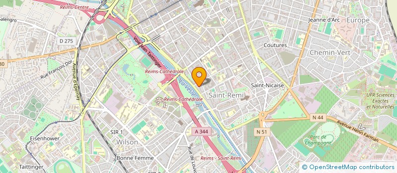 localisation de l'entreprise MADAME CAMILLE REMY  REIMS