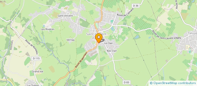 localisation de l'entreprise MADAME CAMILLE REYNAUD  SAINT-LAURENT-D'AGNY