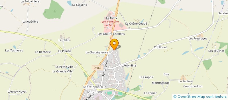 localisation de l'entreprise MADAME CAMILLE RIBET  MARTIGNE-SUR-MAYENNE