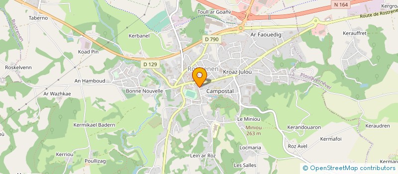 localisation de l'entreprise MADAME CAMILLE RICOLLEAU à ROSTRENEN