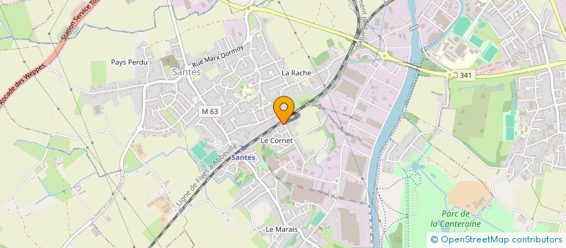 localisation de l'entreprise MADAME CAMILLE RIFFLET à SANTES