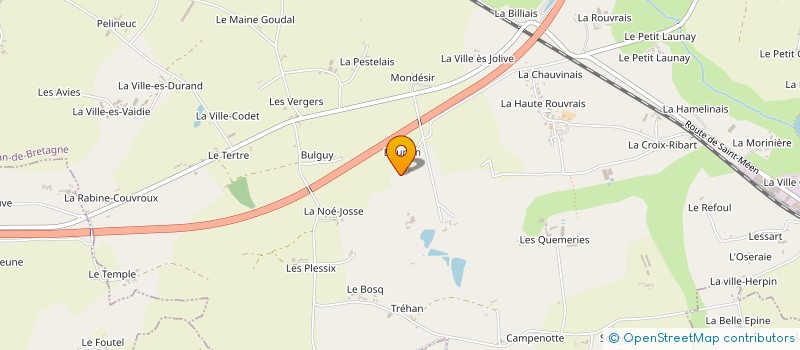 localisation de l'entreprise MADAME CAMILLE RIQUIER à MONTAUBAN-DE-BRETAGNE