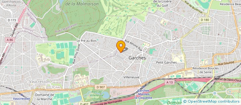 localisation de l'entreprise MADAME CAMILLE RITTER à GARCHES