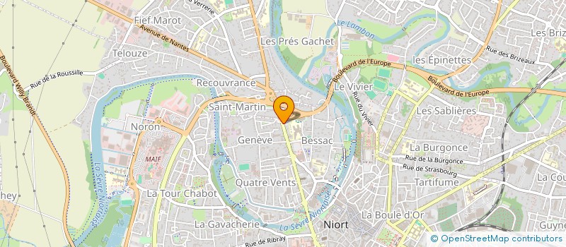 localisation de l'entreprise MADAME CAMILLE RIVALLEAU  NIORT