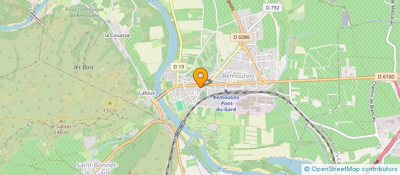 localisation de l'entreprise MADAME CAMILLE ROBERT  REMOULINS