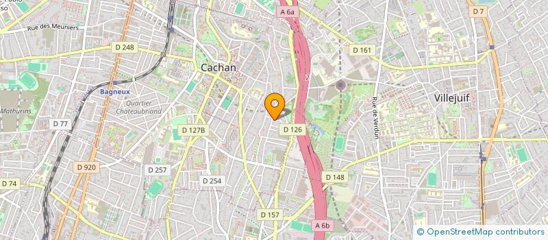 localisation de l'entreprise MADAME CAMILLE ROBERT  CACHAN