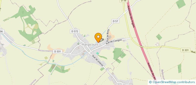 localisation de l'entreprise MADAME CAMILLE ROBERT  HARGICOURT