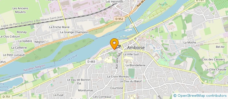 localisation de l'entreprise MADAME CAMILLE ROCHETEAU  AMBOISE