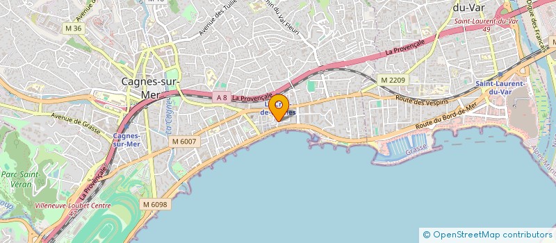 localisation de l'entreprise MADAME CAMILLE ROGER à CAGNES-SUR-MER