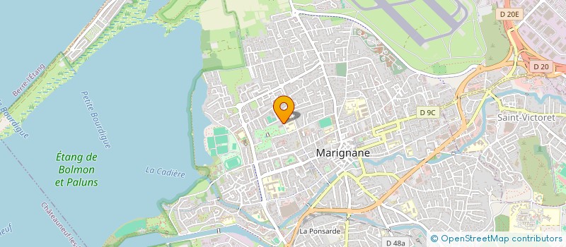 localisation de l'entreprise MADAME CAMILLE ROGER  MARIGNANE