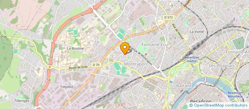 localisation de l'entreprise MADAME CAMILLE ROLET  BESANCON