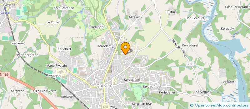 localisation de l'entreprise MADAME CAMILLE RONGET  QUEVEN