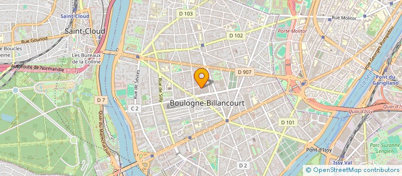 localisation de l'entreprise MADAME CAMILLE ROUCHER  BOULOGNE-BILLANCOURT