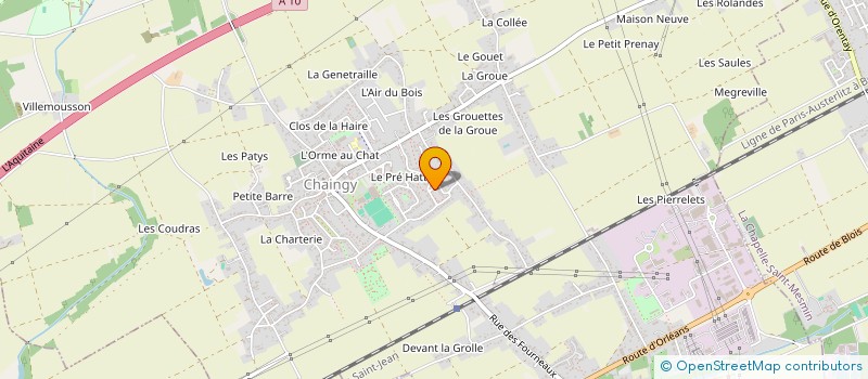 localisation de l'entreprise MADAME CAMILLE ROULLET à CHAINGY