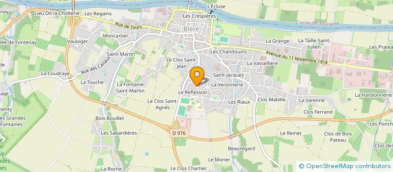 localisation de l'entreprise MADAME CAMILLE ROUSSEAU  BLERE