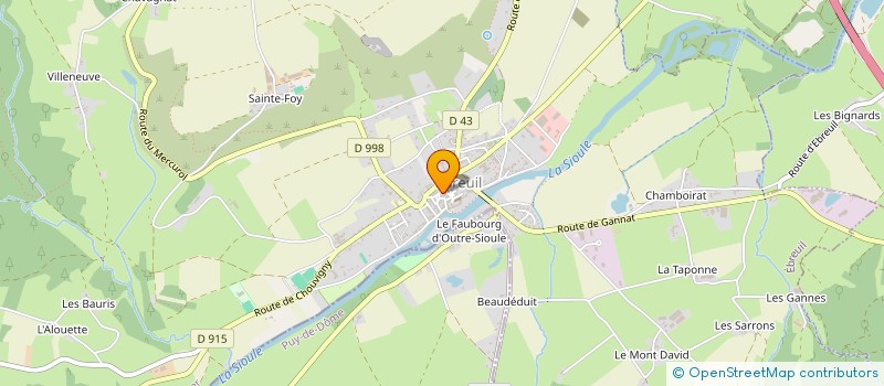 localisation de l'entreprise MADAME CAMILLE ROUXEL  EBREUIL