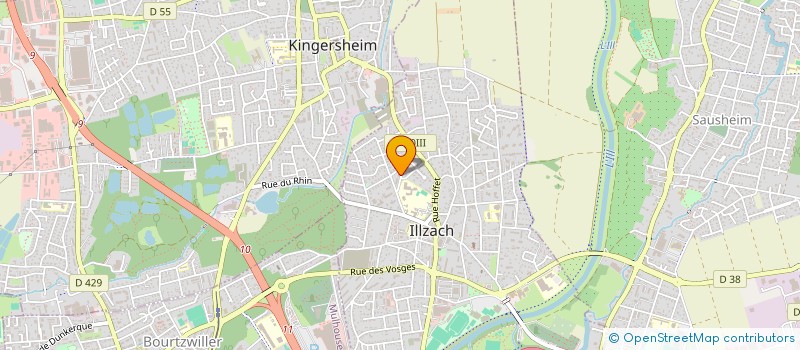 localisation de l'entreprise MADAME CAMILLE RUELLAN  ILLZACH