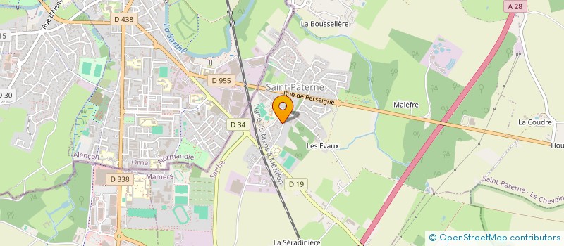 localisation de l'entreprise MADAME CAMILLE RUFFRAY  SAINT-PATERNE - LE CHEVAIN