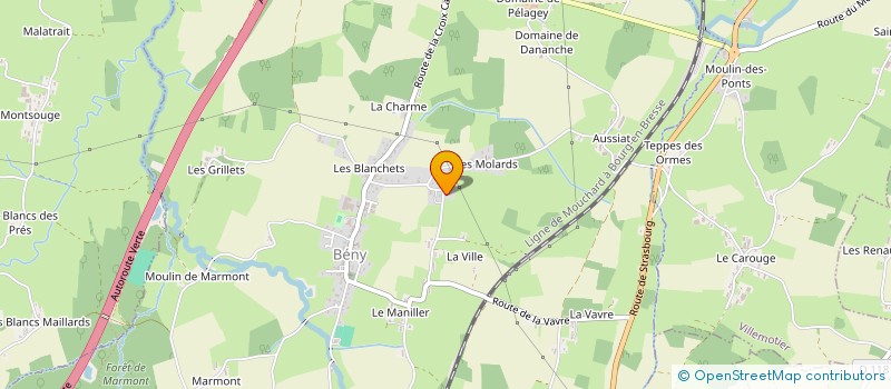 localisation de l'entreprise MADAME CAMILLE RYBARCZYK  BENY