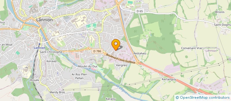 localisation de l'entreprise MADAME CAMILLE SADEK  LANNION