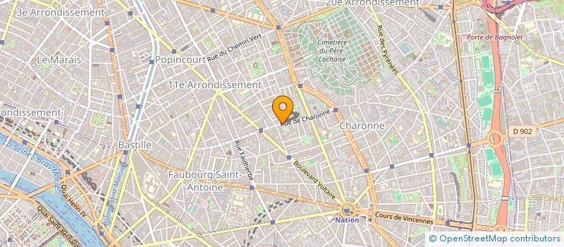 localisation de l'entreprise MADAME CAMILLE SAGNES à PARIS