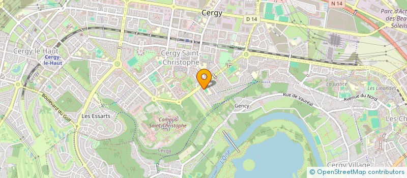 localisation de l'entreprise MADAME CAMILLE SALVADEO  CERGY