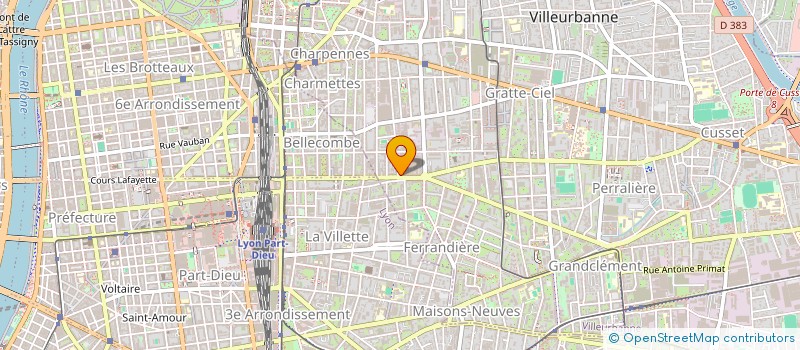 localisation de l'entreprise MADAME CAMILLE SAN MICHEL  VILLEURBANNE