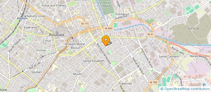 localisation de l'entreprise MADAME CAMILLE SARTORIUS à ROUBAIX
