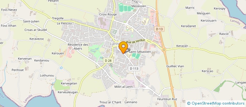localisation de l'entreprise MADAME CAMILLE SCHMITT à LANNILIS