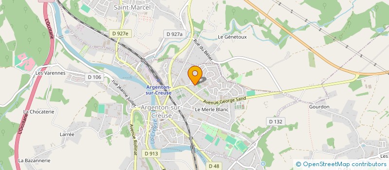localisation de l'entreprise MADAME CAMILLE SEGARD à ARGENTON-SUR-CREUSE