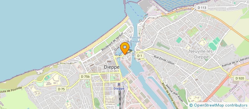 localisation de l'entreprise MADAME CAMILLE SENEAU  DIEPPE