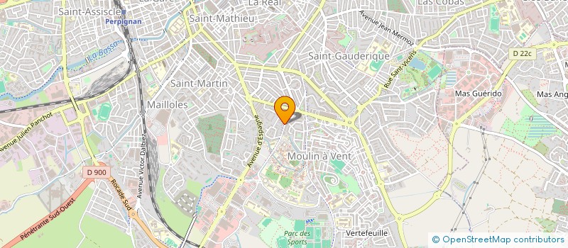 localisation de l'entreprise MADAME CAMILLE SENTOURENS  PERPIGNAN