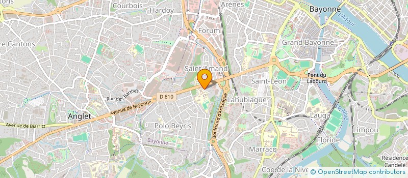 localisation de l'entreprise MADAME CAMILLE SENTUCQ  BAYONNE