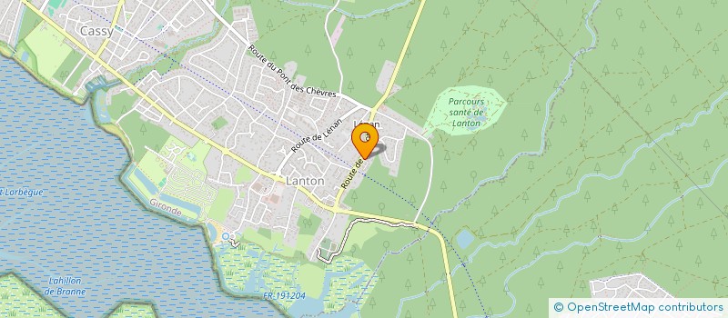 localisation de l'entreprise MADAME CAMILLE SERRES  LANTON