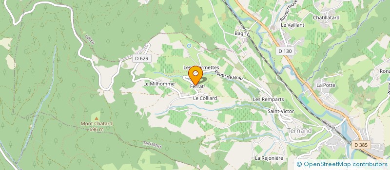 localisation de l'entreprise MADAME CAMILLE SERVEAUX  TERNAND