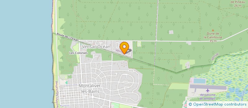 localisation de l'entreprise MADAME CAMILLE SICRE  VENSAC