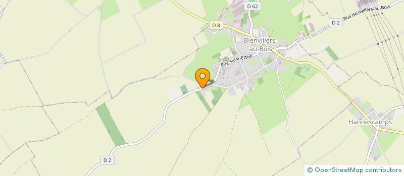 localisation de l'entreprise MADAME CAMILLE SKONIECZNY  BIENVILLERS-AU-BOIS