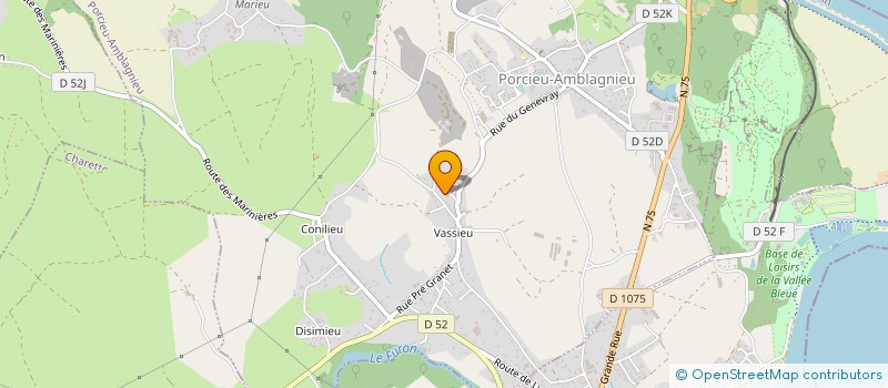 localisation de l'entreprise MADAME CAMILLE SOLANO  PORCIEU-AMBLAGNIEU