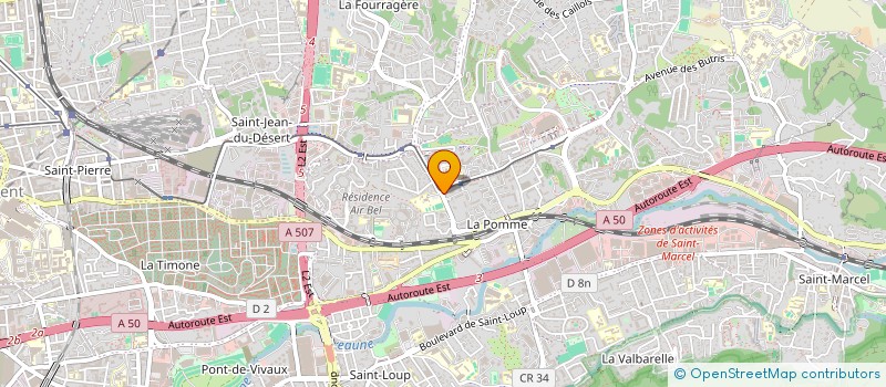 localisation de l'entreprise MADAME CAMILLE SOUCHAL  LE BEAUSSET