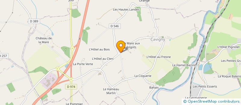 localisation de l'entreprise MADAME CAMILLE SOUCHET  CAVIGNY