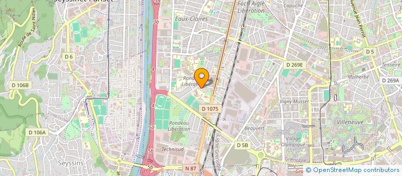 localisation de l'entreprise MADAME CAMILLE STRAUSS à GRENOBLE