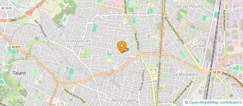 localisation de l'entreprise MADAME CAMILLE SU  FONTAINE-LES-DIJON